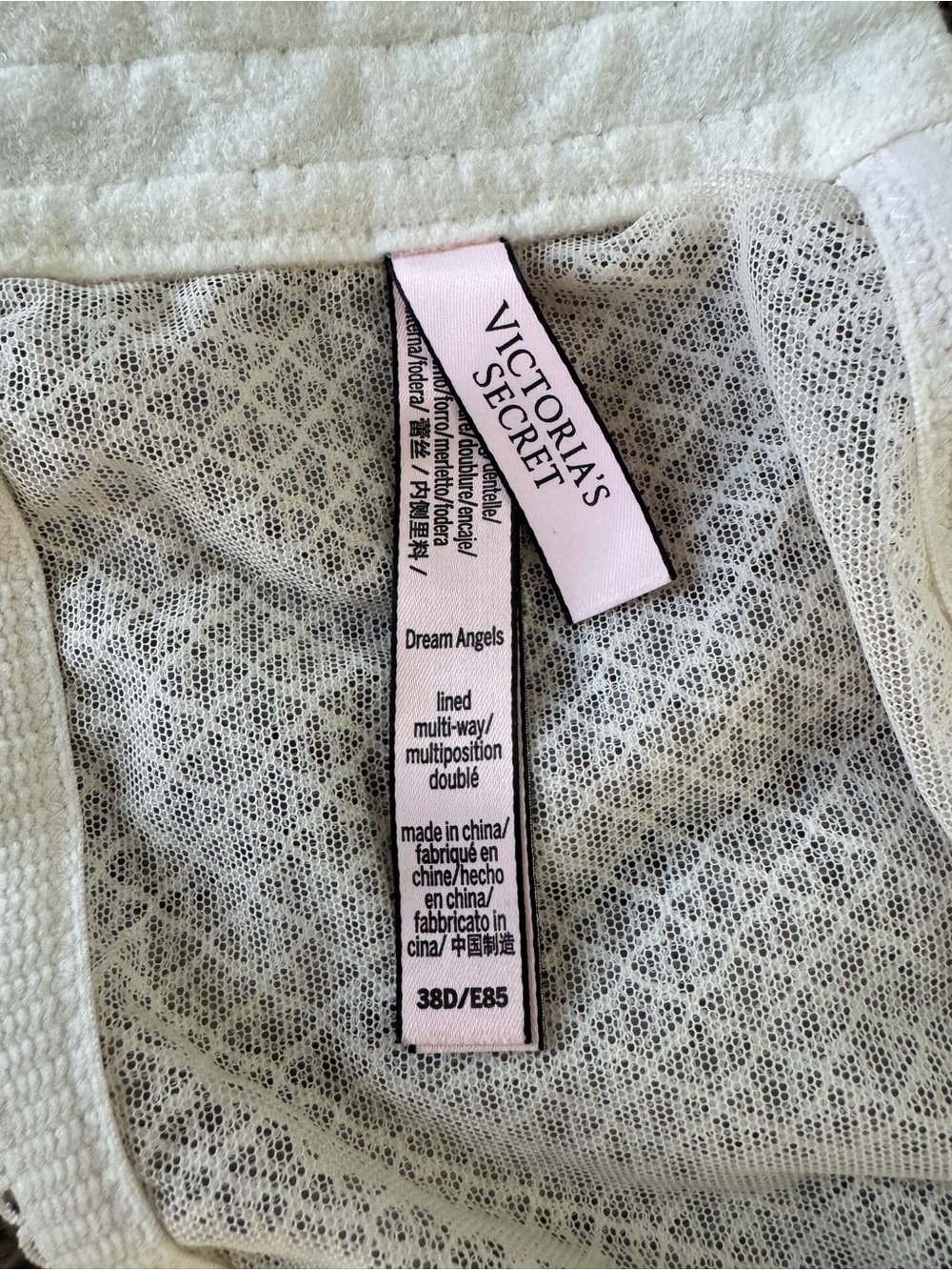 Victoria's Secret Cream Lace Longline Balconette Bra - Picture 5 of 9